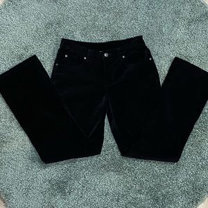 🎁 DG2 Diane Gilmore Rich Navy Blue Cotton/Spandex Soft Velvety Jeans 4P 🎁